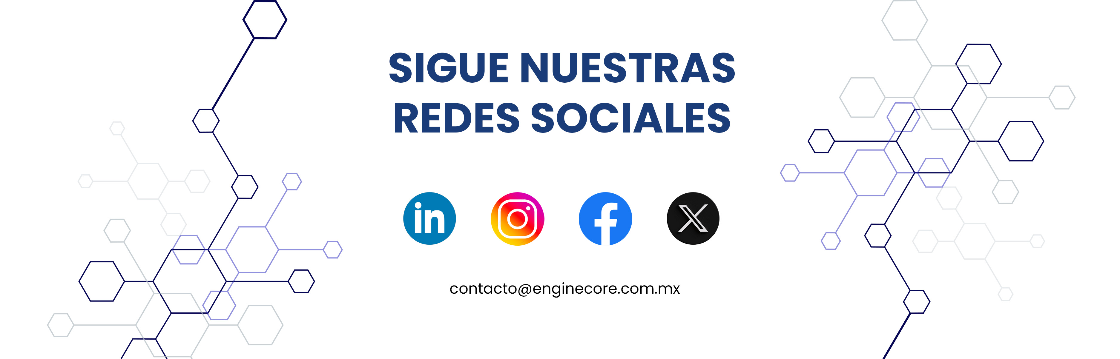 Síguenos en Redes Sociales Engine Core